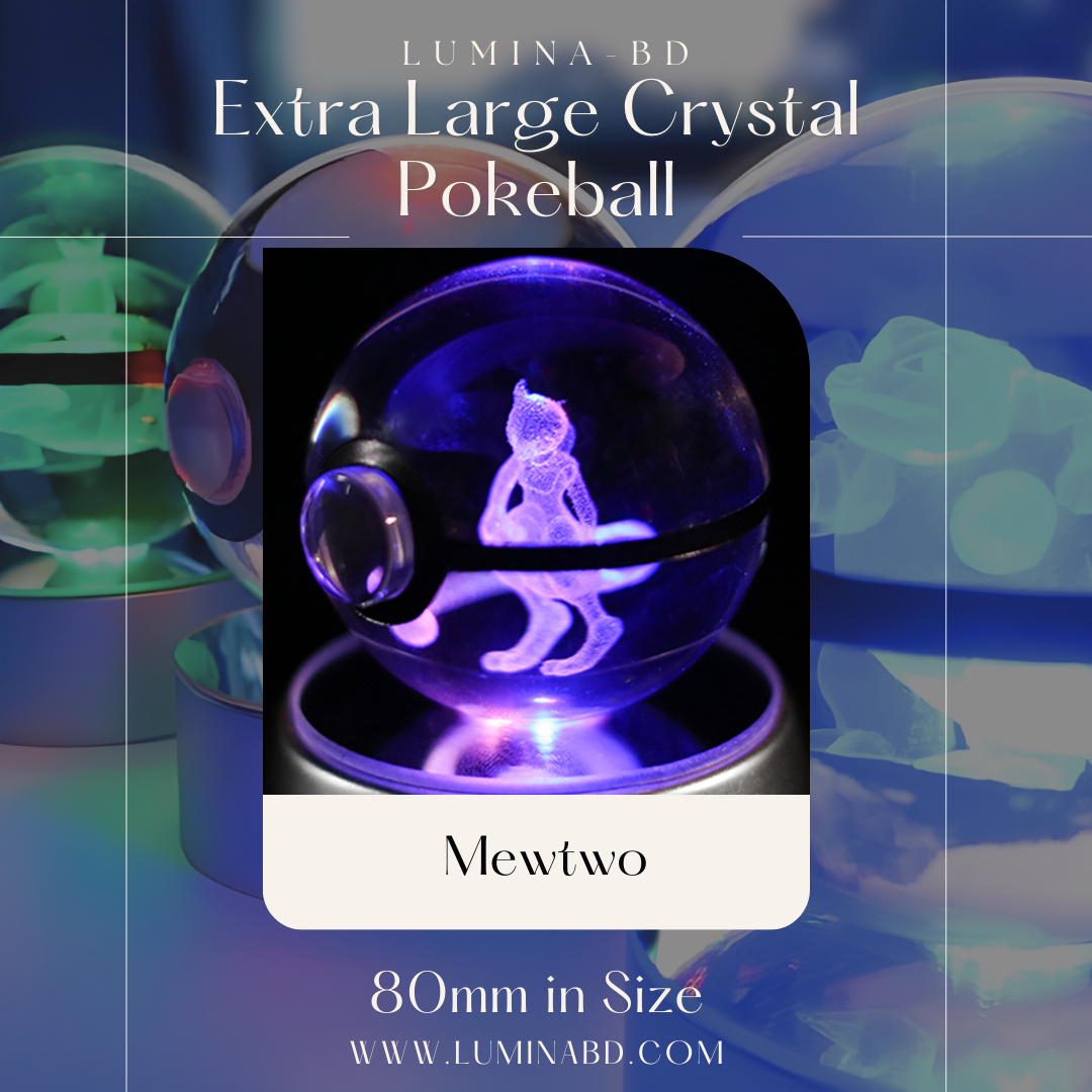 Legendary Edition: Extra Large Crystal Pokeball (80mm)
