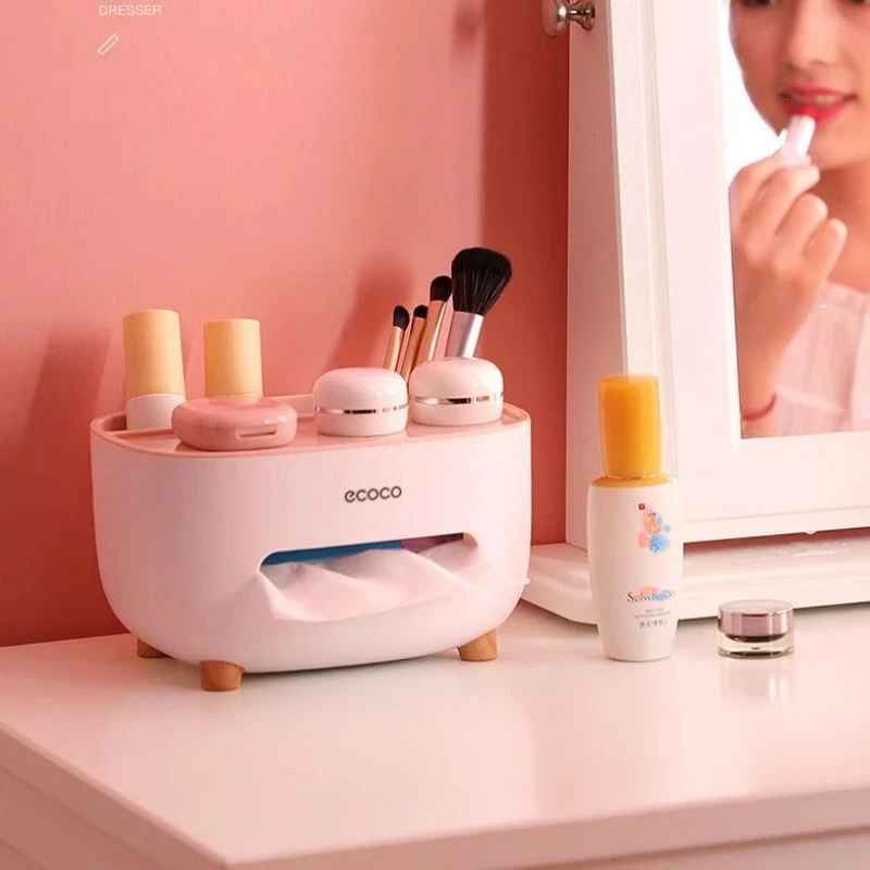 Lumina Nest™ – Smart Tissue & Desk Organizer