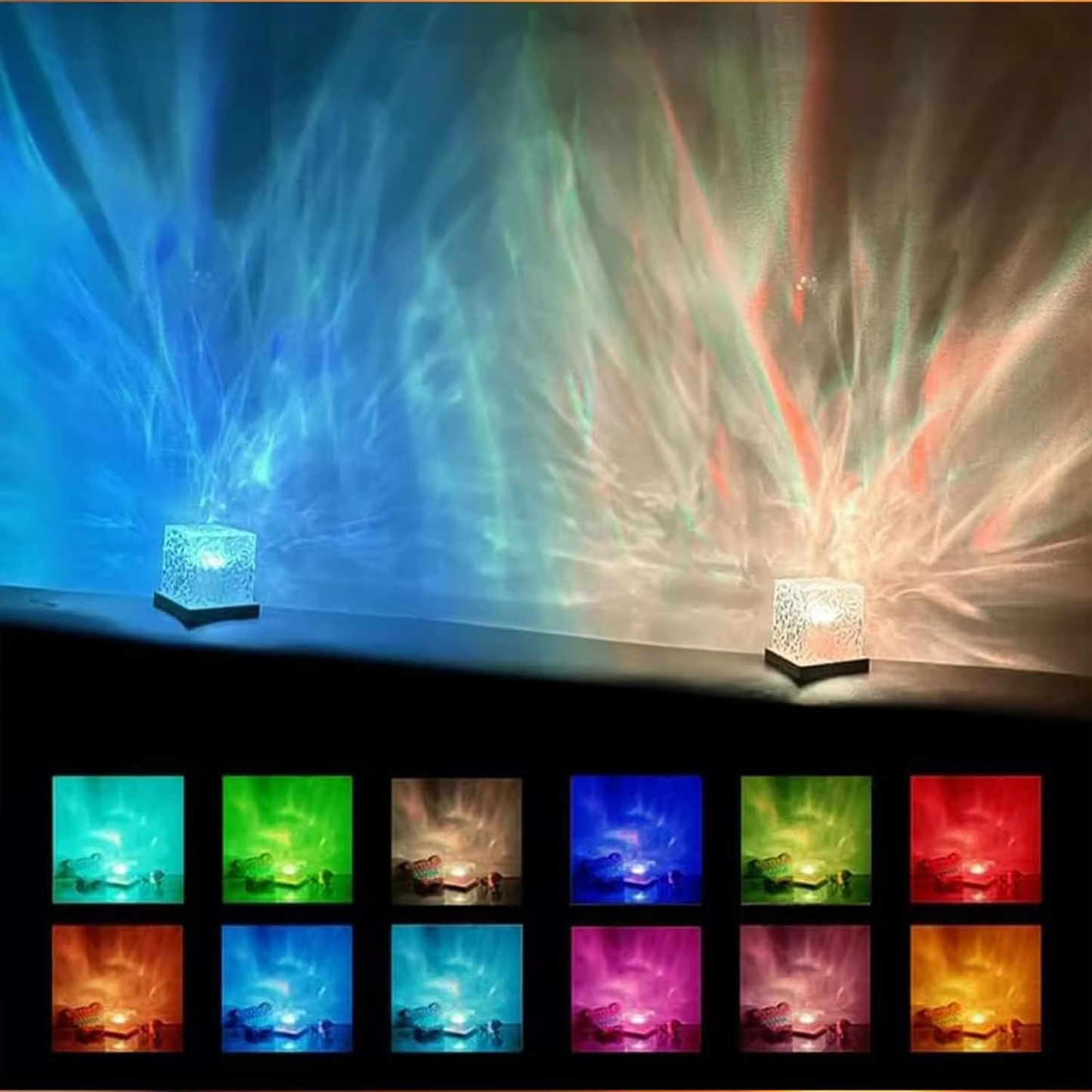 Water Wave Aurora Lamp