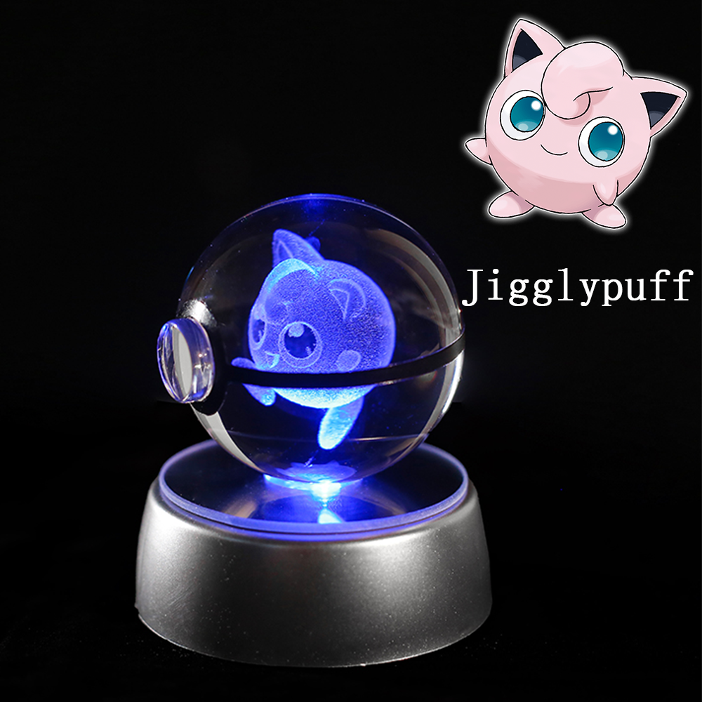 Crystal PokeBall with RGB Base and giftbox