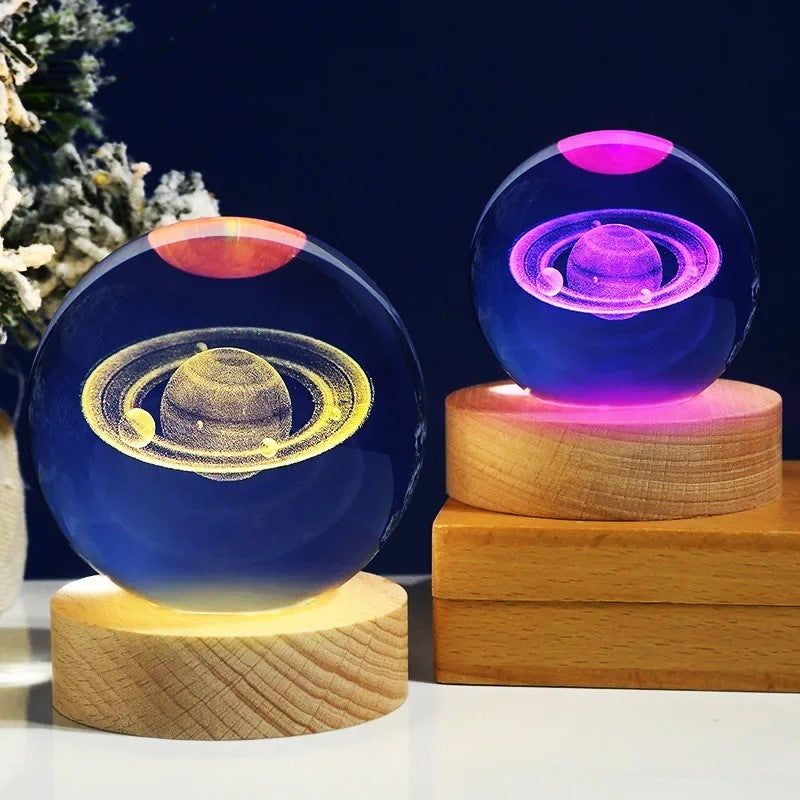 Crystal Ball Night Light with special RGB base