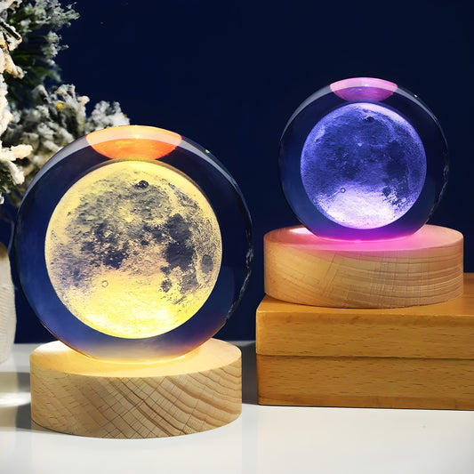 Crystal Ball Night Light with special RGB base