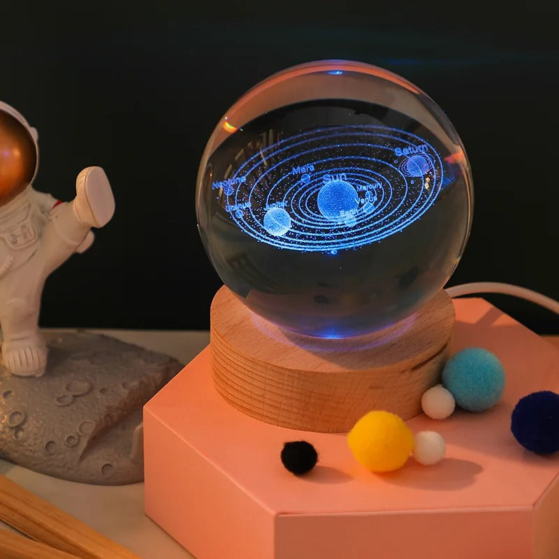 Crystal Ball Night Light with special RGB base